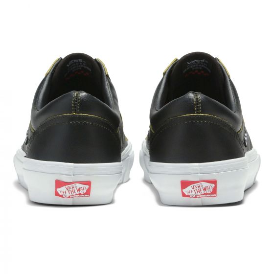 Vans cuero outlet negras