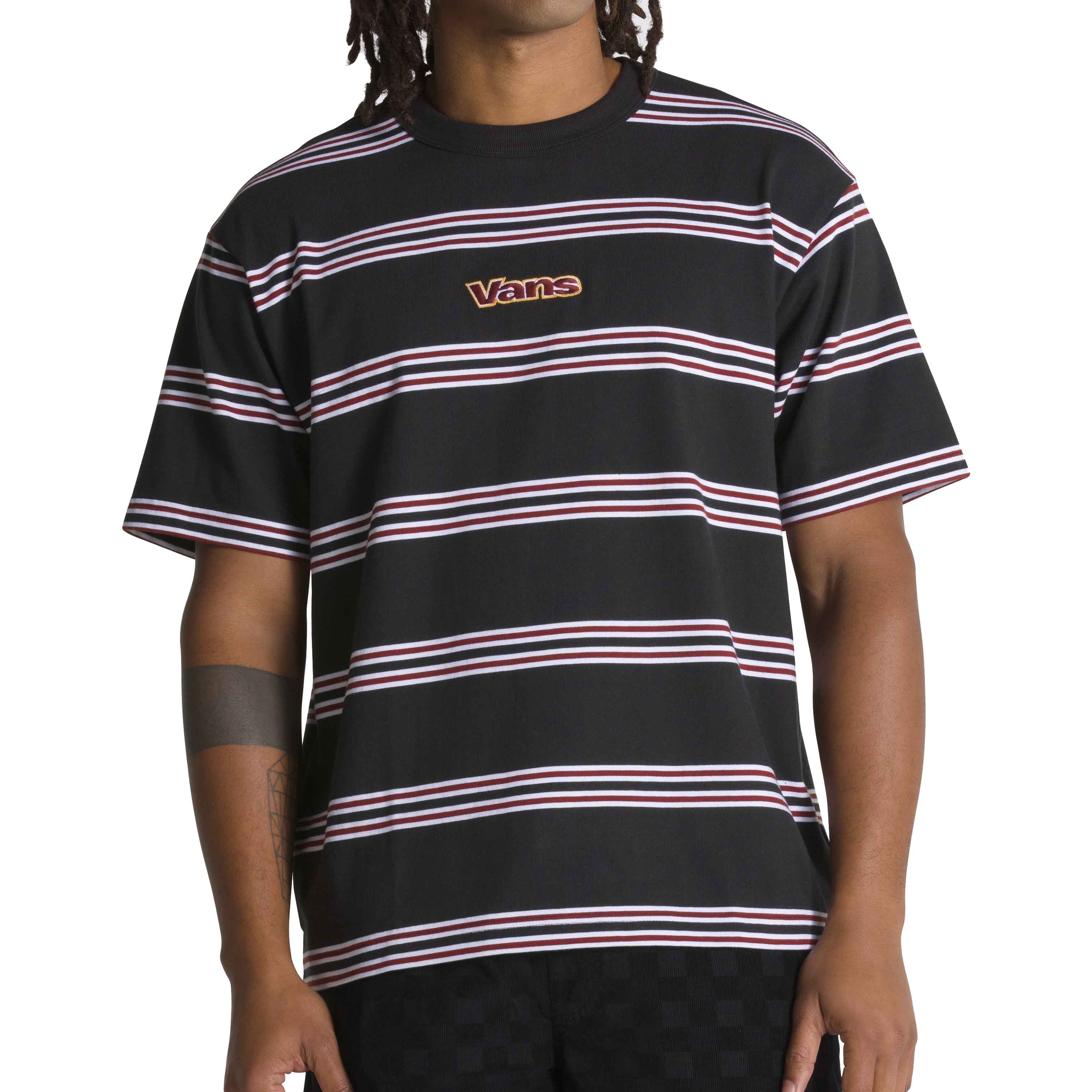 Wardman stripe ss knit shirt