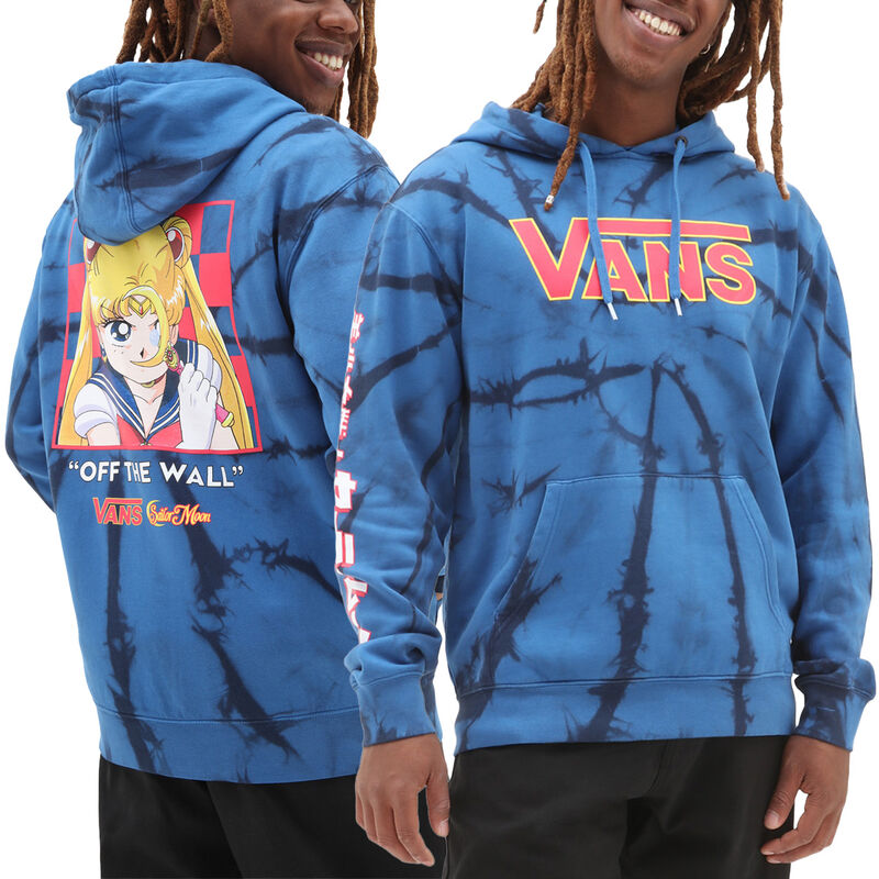 Fleece tie dye pullover