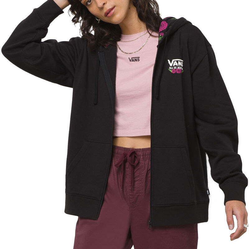 Floralbff zip hoodie